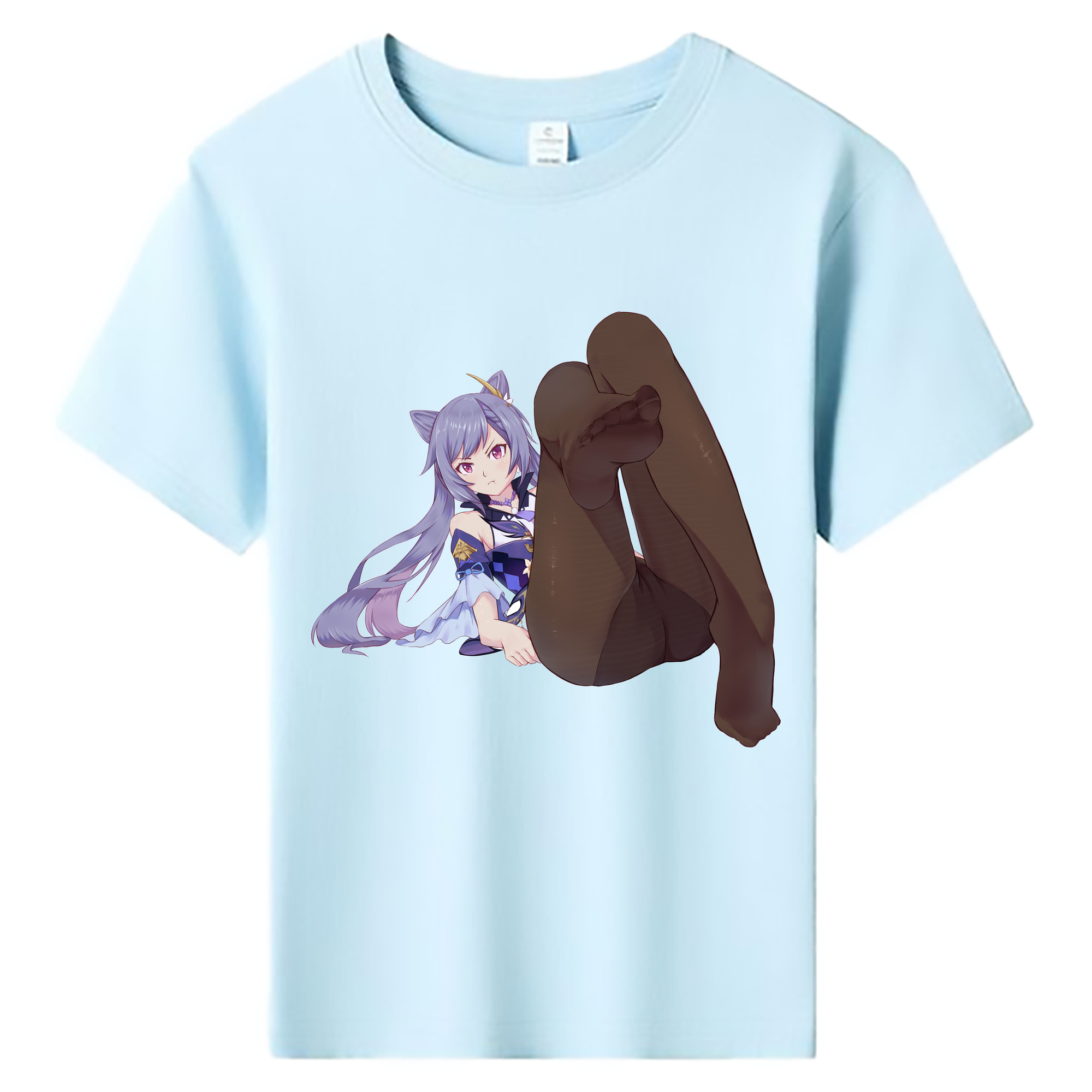 げんし神 刻晴 こくせい genshin Kokusei 綿100％キッズTシャツ（フロントプリント）